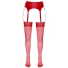 Cottelli LEGWEAR - Klasyczne Czerwone Pończochy Z Elegancką Koronką 3