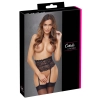 Cottelli LINGERIE - Seksowny Koronkowy Pas Do Pończoch Czarny M