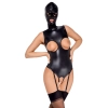 Bad Kitty - Seksowne Skórzane Body Bez Biustu Z Maską S