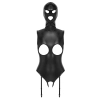 Bad Kitty - Seksowne Skórzane Body Bez Biustu Z Maską XL
