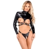 Bad Kitty - Seksowne Skórzane Body Bez Biustu I Kroku L