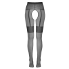 Cottelli LEGWEAR - Seksowne Rajstopy Bez Krocza Z Wzorem Podwiązek 4