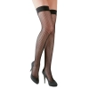 Cottelli LEGWEAR - Seksowne Klasyczne Czarne Pończochy Kabaretki S