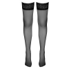 Cottelli LEGWEAR - Czarne Klasyczne Pończochy Z Koronką 1