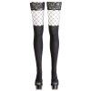 Cottelli LEGWEAR - Pończochy I Pończochy Siatkowe W Jednym Z Koronką S/M