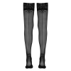 Cottelli LEGWEAR - Czarne Pończochy Z Koronką I Ozdobnym Szwem Z Tyłu 2