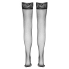 Cottelli LEGWEAR - Seksowne Pończochy Kabaretki Z Elegancką Koronką 5