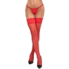 Cottelli LEGWEAR - Czerwone Klasyczne Pończochy Z Piękną Koronką 2
