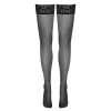 Cottelli LEGWEAR - Klasyczne Gładkie Pończochy Z Elegancką Koronką 5