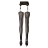 Cottelli LEGWEAR - Rajstopy Z Pasem Do Pończoch Z Otwartym Kroczem L/XL
