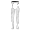 Cottelli LEGWEAR - Siateczkowe Rajstopy Z Pasem Do Pończoch Bez Krocza S-L