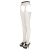 Cottelli LEGWEAR - Siateczkowe Rajstopy Z Pasem Do Pończoch Bez Krocza S-L