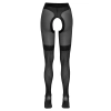 Cottelli LEGWEAR - Czarne Rajstopy Z Wplecioną Siateczką 2