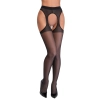 Cottelli LEGWEAR - Czarne Rajstopy Do Pończoch Z Delikatną Koronką 5