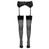 Cottelli LEGWEAR - Seksowne Czarne Pończochy Z Ozdobnym Szwem 1