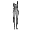 Obsessive - Czarne Siatkowe Bodystocking Bez Krocza G335 S-L