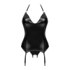 Obsessive - Seksowny Gorset i Stringi Viranes Czarne M/L
