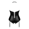 Obsessive - Seksowny Gorset i Stringi Viranes Czarne XS/S