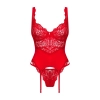 Obsessive - Seksowny Koronkowy Gorset i Stringi Amor Cherris Czerowny S/M