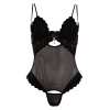 Cottelli LINGERIE - Seksowne Siateczkowe Body Z Ozdobnym Kryształem 80C/M