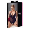 Cottelli CURVES - Seksowne Body Z Delikatną Koronką I Otwartym Kroczem 2XL