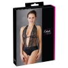 Cottelli LINGERIE - Koronkowe Czarne Body Z Otwartym Kroczem L