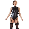 Cottelli Bondage - Seksowne Body Z Paskami I Otwartym Kroczem M