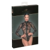 Noir - Seksowne Prześwitujące Body Z Kwiatowym Wzorem L
