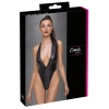 Cottelli PARTY - Seksowne Mocno Wycięte Matowe Body Czarne S