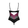 Obsessive - Seksowne Body Z Kwiatowej Koronki Bez Krocza Rosenty XL/2XL