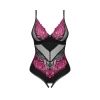 Obsessive - Seksowne Body Z Kwiatowej Koronki Bez Krocza Rosenty XL/2XL