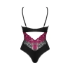 Obsessive - Seksowne Body Z Kwiatowej Koronki Rosenty XL/2XL