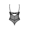 Obsessive - Seksowne Siateczkowe Body Bez Biustu I Krocza Czarne Roxelia XL/2XL
