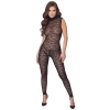 Cottelli LINGERIE - Seksowne Koronkowy Kombinezon Bez Rękawów Czarny L