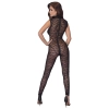 Cottelli LINGERIE - Seksowne Koronkowy Kombinezon Bez Rękawów Czarny XL