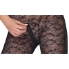 Cottelli LINGERIE - Seksowne Koronkowy Kombinezon Bez Rękawów Czarny XL
