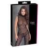 Cottelli LINGERIE - Seksowne Koronkowy Kombinezon Bez Rękawów Czarny XL