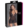 Cottelli LINGERIE - Seksowna Siateczkowa Halka Z Delikatną Koronką + Stringi XL