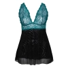 Cottelli CURVES - Babydoll Z Koronkową Górą I Siateczkową Spódnicą 3XL