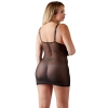 Cottelli CURVES - Seksowna Sukienka Bieliźniana Z Koronką Czarna 3XL