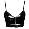 Black Level - Seksowny Vinylowy Top Z Zamkiem XL