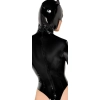 Black Level - Czarne Body Sznurowane Z Maską Z Uszami Czarne XL