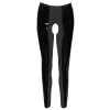 Black Level - Vinylowe Legginsy Bez Kroku Czarne L