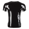 LATE X - Czarna Klasyczna Lateksowa Koszulka Unisex M