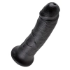 King Cock - Realistyczne Dildo Z Żyłkami I Przyssawką 20 CM Czarny Kolor Skóry
