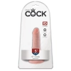 King Cock - Realistyczne Elastyczne Dildo Z Przyssawką 13 CM Jasny Kolor Skóry