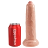 King Cock - Realistyczne Dildo Z Ruchomym Napletkiem 23 CM Jasny Kolor Skóry