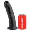 King Cock - Realistyczne Zakrzywione Dildo Z Przyssawką 23 CM Czarny