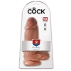 King Cock - Realistyczne Grube Dildo Z Przyssawką 23 CM Ciemny Kolor Skóry