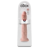 King Cock - Realistyczne Naturalne Dildo Z Przyssawką 33 CM Jasny Kolor Skóry